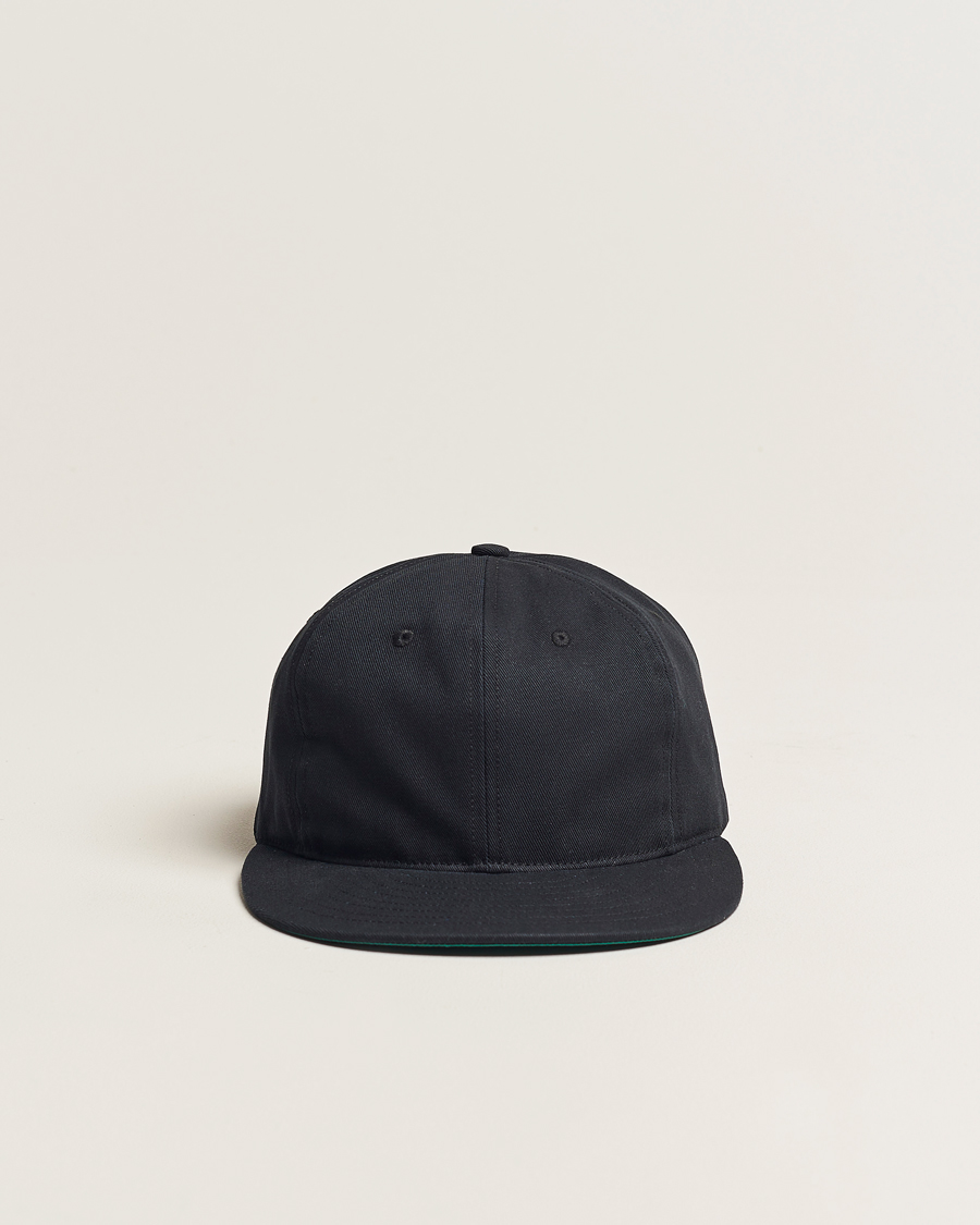 Herren | Ebbets Field Flannels Made in USA Unlettered Cotton Cap Black | Ebbets Field Flannels | Made in USA Unlettered Cotton Cap Black