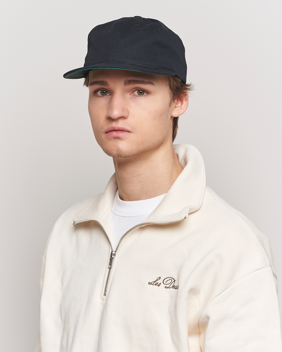 Herren | Ebbets Field Flannels Made in USA Unlettered Cotton Cap Black | Ebbets Field Flannels | Made in USA Unlettered Cotton Cap Black