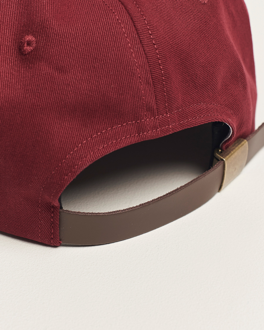 Herren | Ebbets Field Flannels Made in USA Unlettered Cotton Cap Burgundy | Ebbets Field Flannels | Made in USA Unlettered Cotton Cap Burgundy