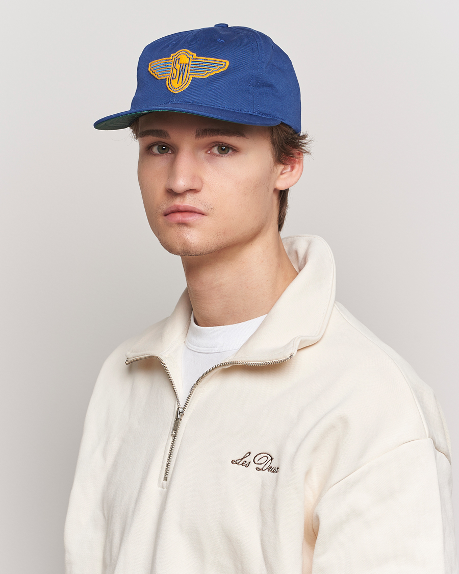 Herren | Ebbets Field Flannels Made in USA Stewart-Warner 1930 Vintage Cap Blue | Ebbets Field Flannels | Made in USA Stewart-Warner 1930 Vintage Cap Blue