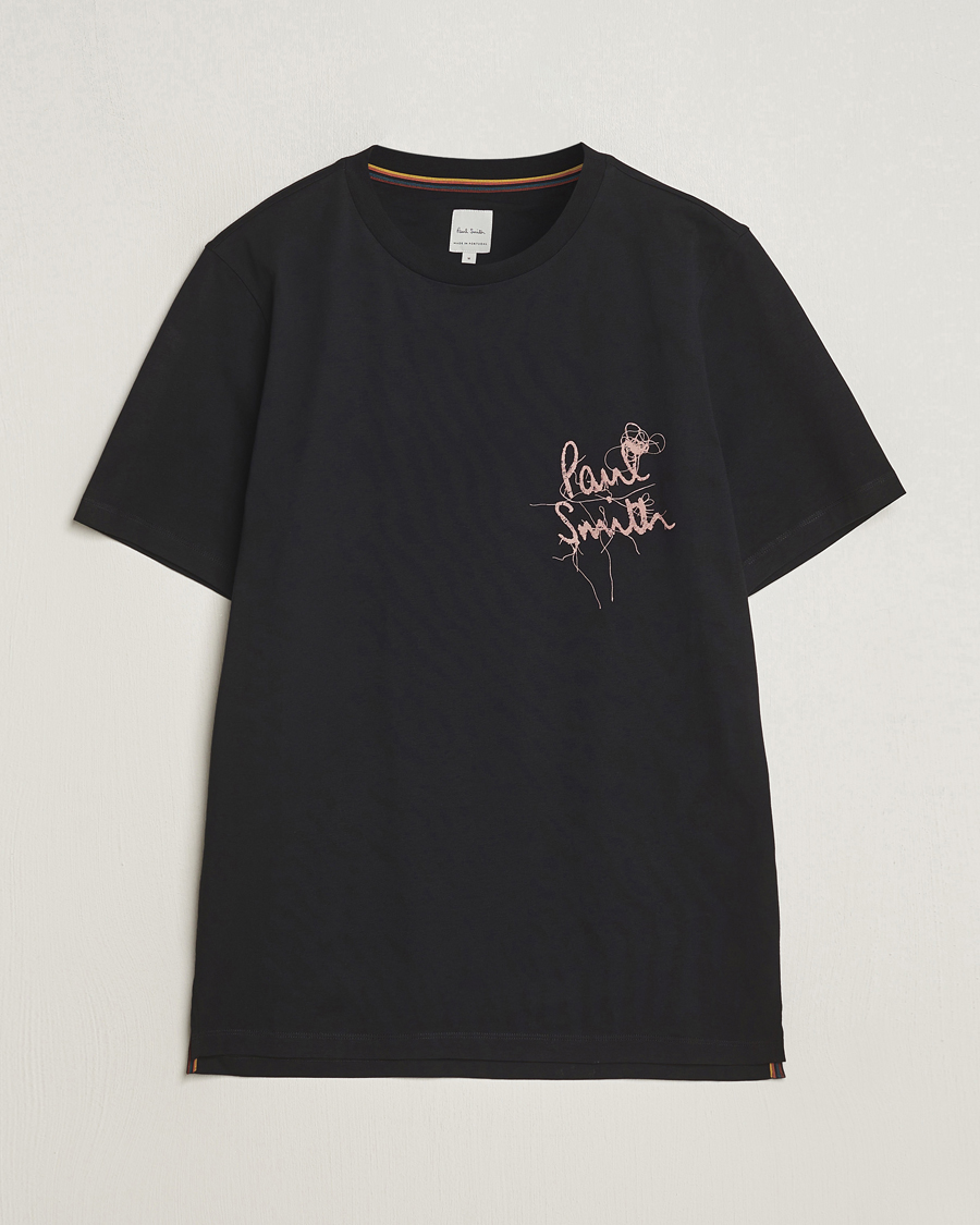 Herren | T-Shirts | Paul Smith | Organic Cotton Logo Crew Neck T-Shirt Black