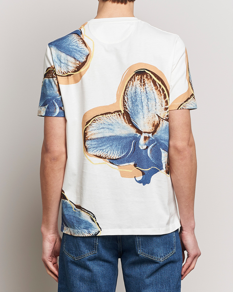 Herren | T-Shirts | Paul Smith | Organic Cotton Printed Orchid T-Shirt White