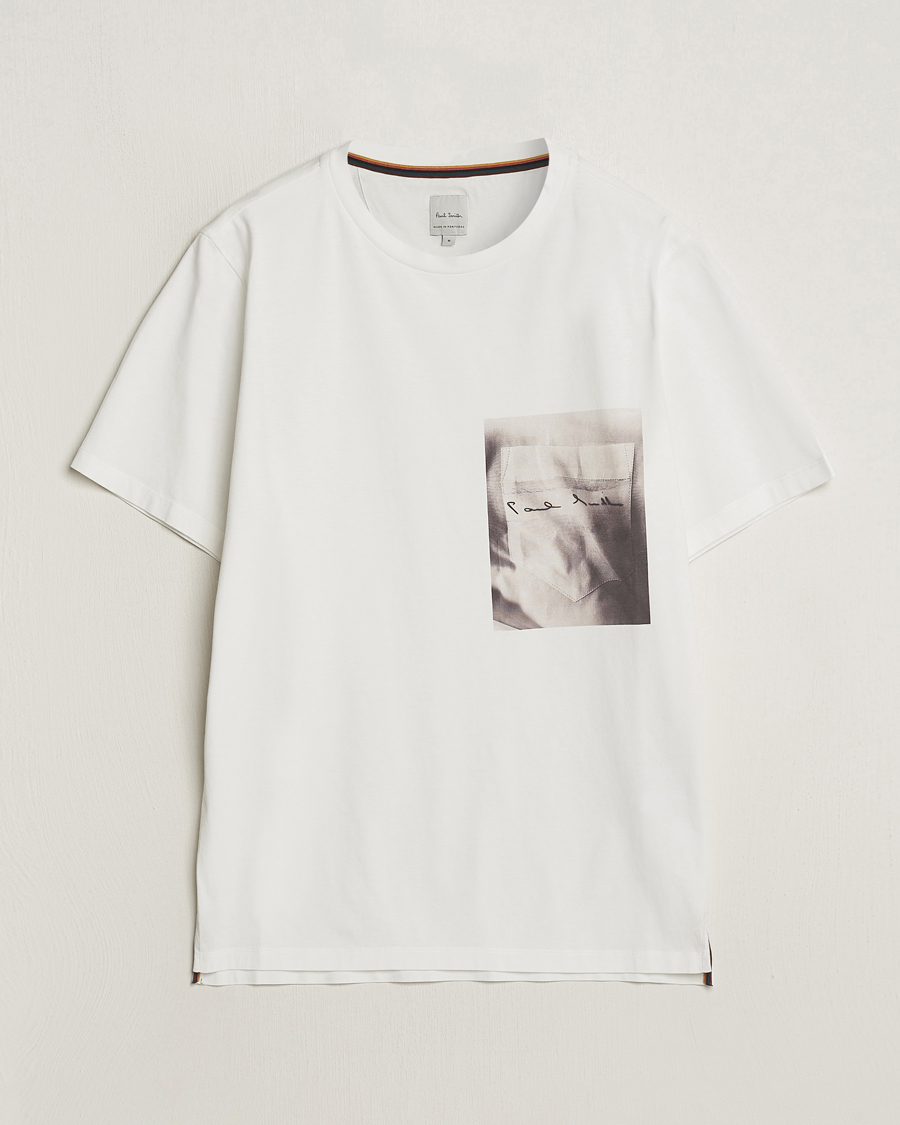 Herren | T-Shirts | Paul Smith | Organic Cotton Printed T-Shirt White