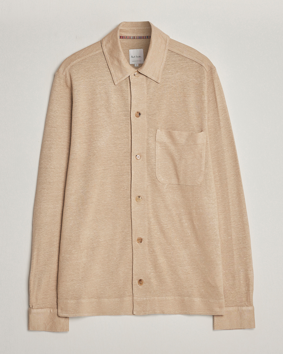 Herren | Hemden | Paul Smith | Linen Jersey Shirt Beige