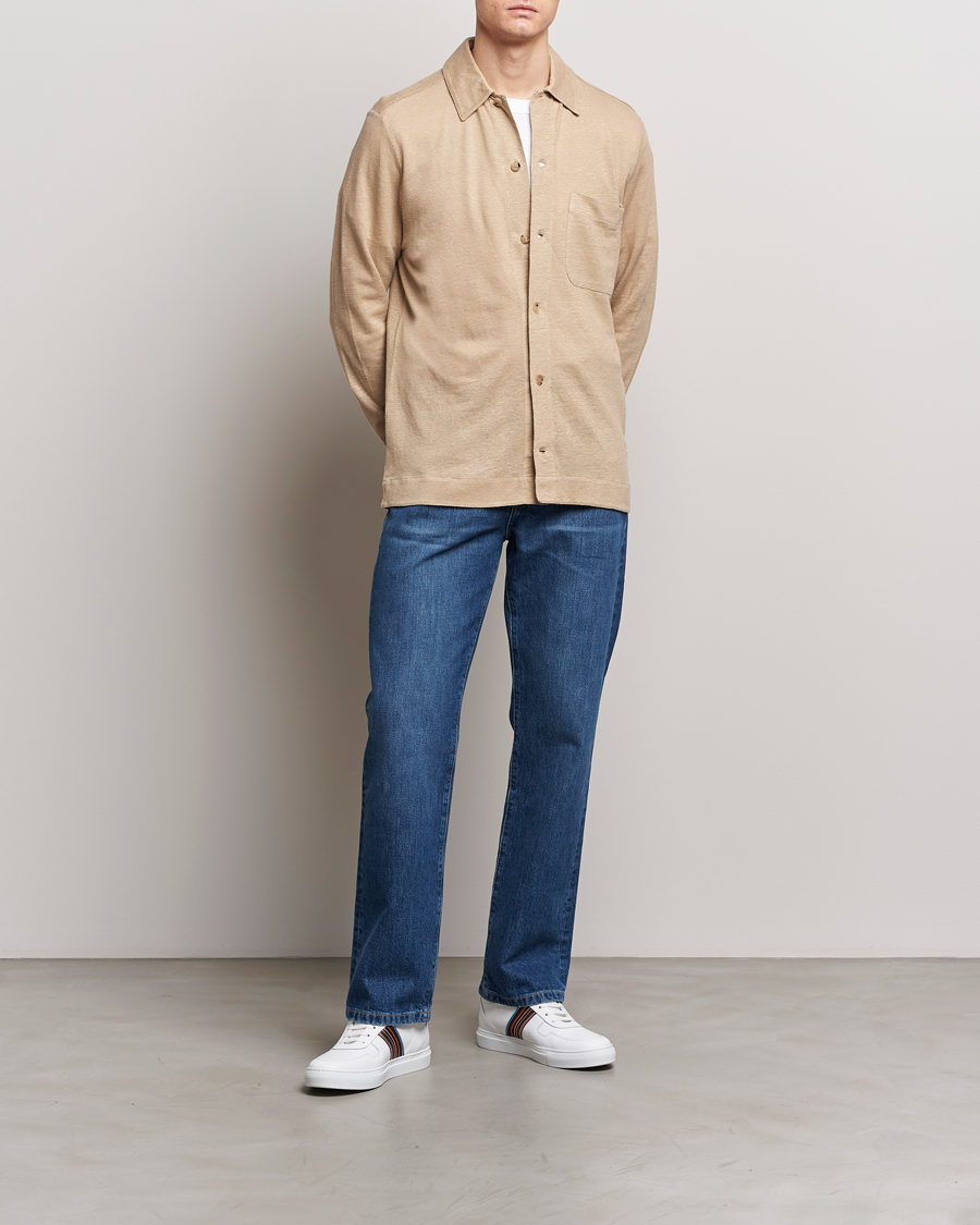 Herren | Hemden | Paul Smith | Linen Jersey Shirt Beige