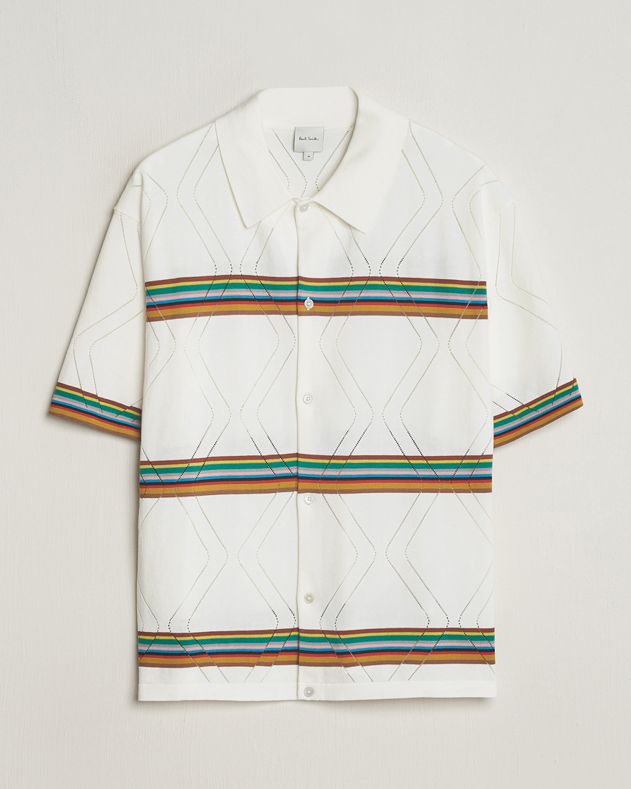 Herren | Hemden | Paul Smith | Cotton Knitted Short Sleeve Shirt White