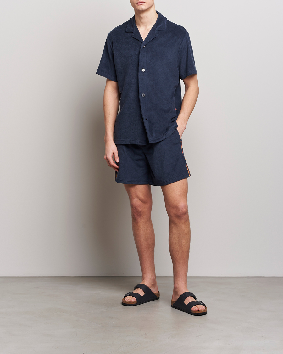 Herren | Shorts | Paul Smith | Stripe Towelling Shorts Navy