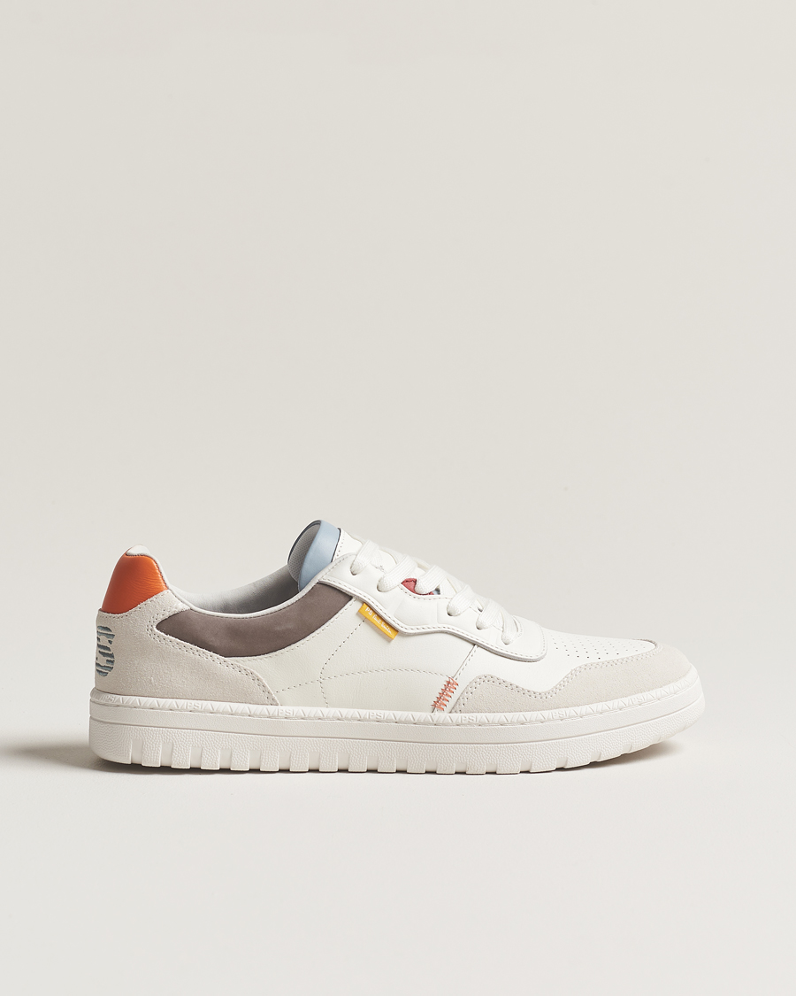 Herren | PS Paul Smith Ellis Leather/Suede Sneaker White | PS Paul Smith | Ellis Leather/Suede Sneaker White