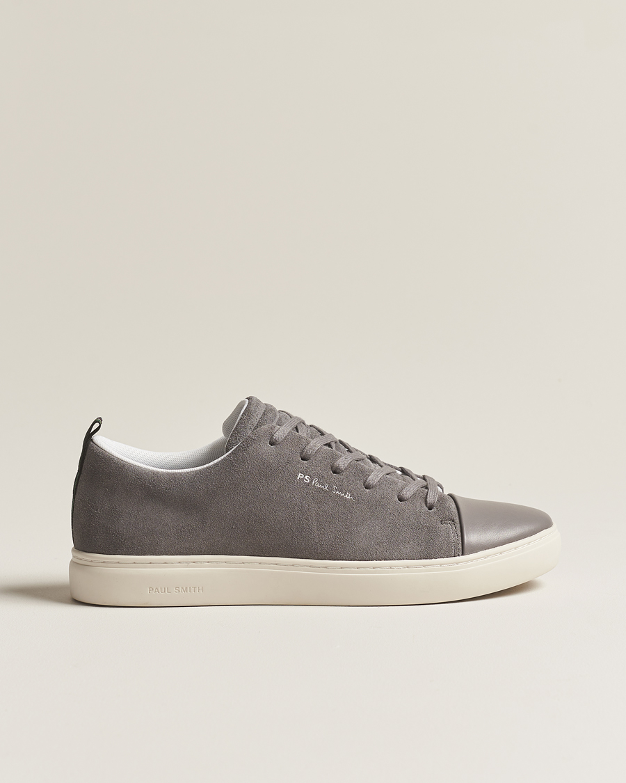 Herren | PS Paul Smith Lee Cap Toe Suede Sneaker Grey | PS Paul Smith | Lee Cap Toe Suede Sneaker Grey