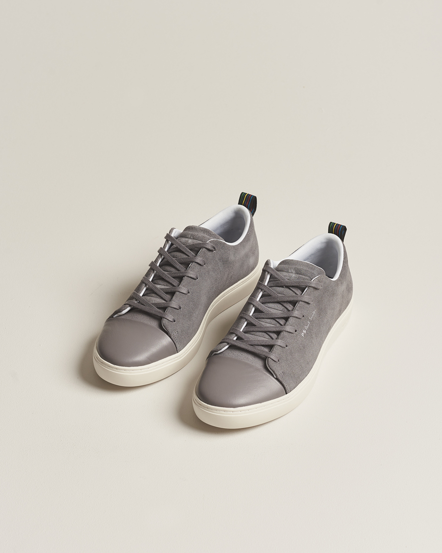 Herren |  | PS Paul Smith | Lee Cap Toe Suede Sneaker Grey