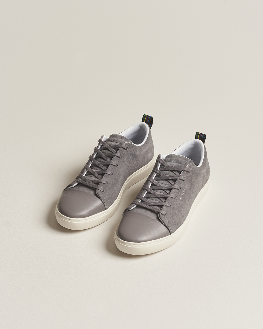 Herren | PS Paul Smith Lee Cap Toe Suede Sneaker Grey | PS Paul Smith | Lee Cap Toe Suede Sneaker Grey