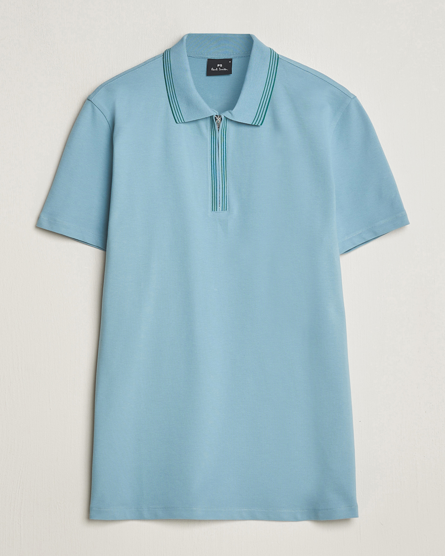 Herren | Poloshirts | PS Paul Smith | Regular Fit Half Zip Polo Blue