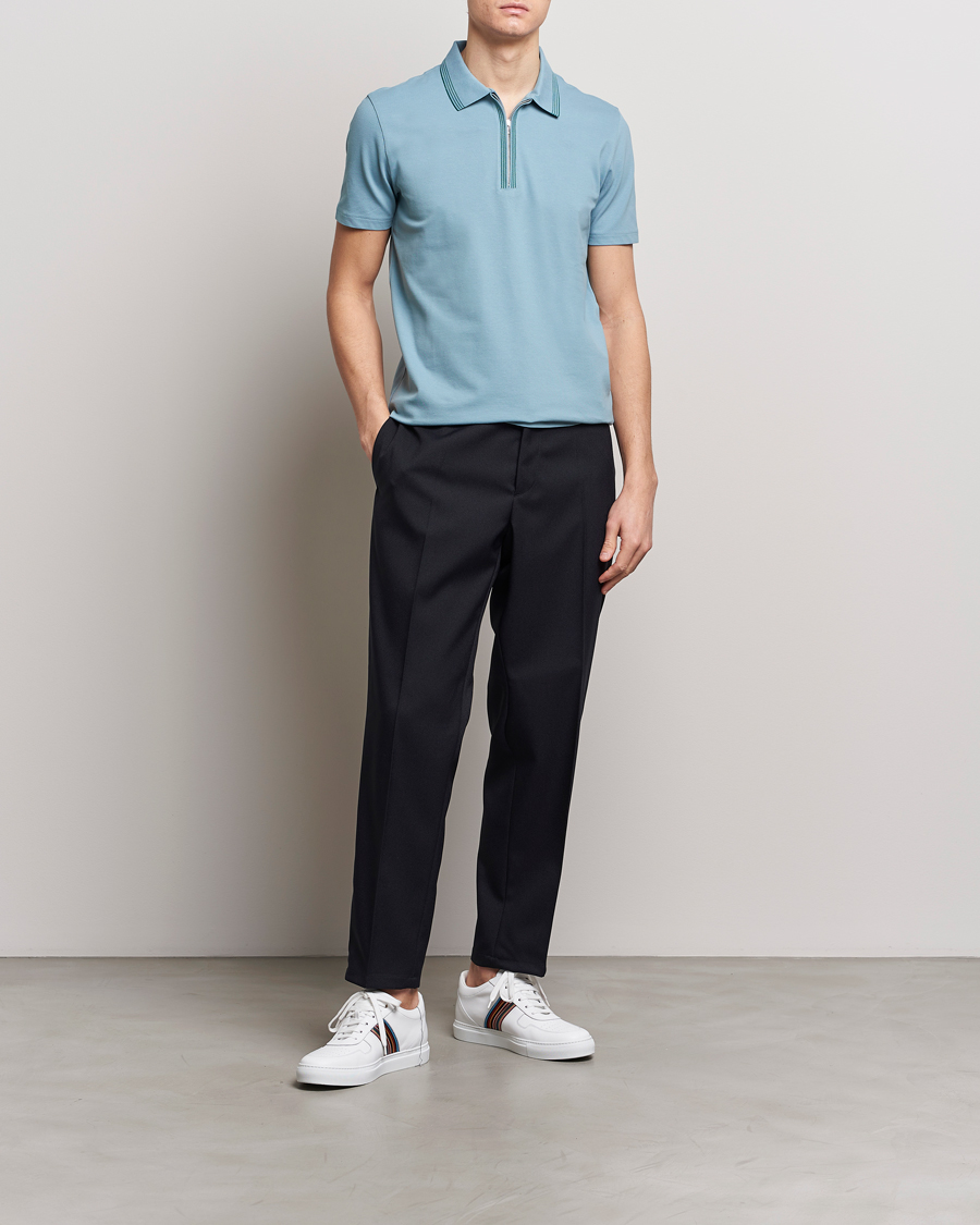 Herren | Poloshirts | PS Paul Smith | Regular Fit Half Zip Polo Blue