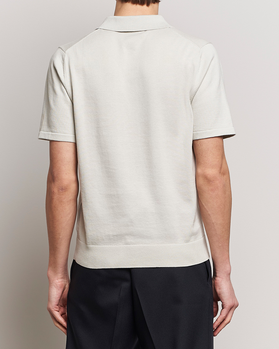 Herren | Poloshirts | PS Paul Smith | Striped Half Zip Polo Light Grey