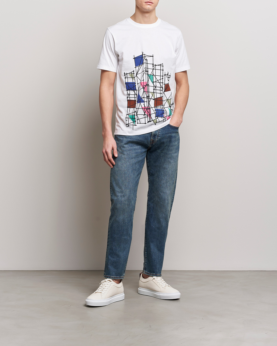 Herren | T-Shirts | PS Paul Smith | Organic Cotton Scaffold Crew Neck T-Shirt White