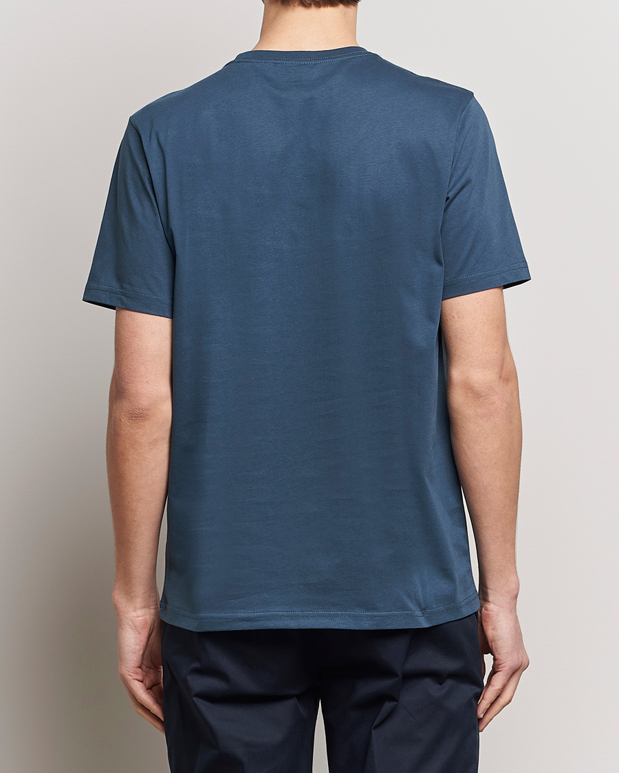 Herren | T-Shirts | PS Paul Smith | Organic Cotton Badges Crew Neck T-Shirt Blue
