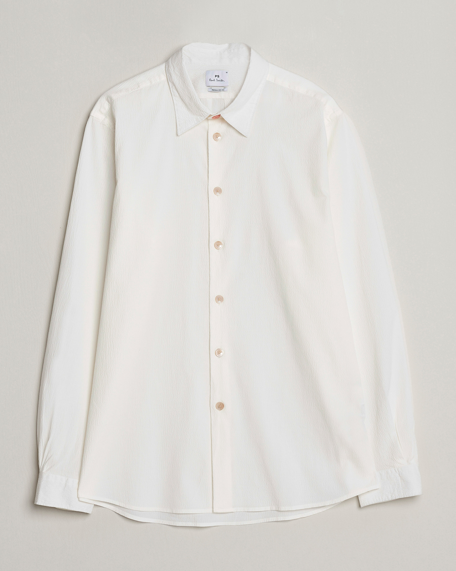Herren | Hemden | PS Paul Smith | Regular Fit Seersucker Shirt White