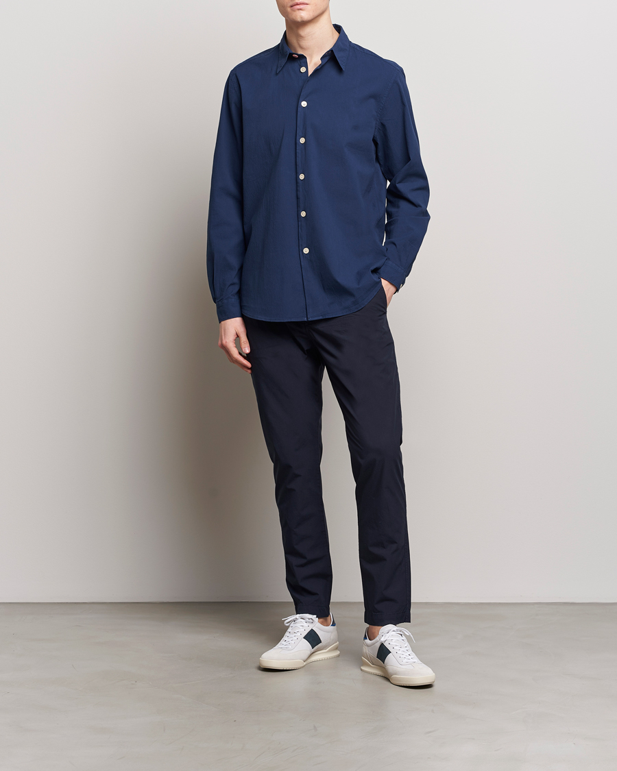 Herren | Hemden | PS Paul Smith | Regular Fit Seersucker Shirt Navy