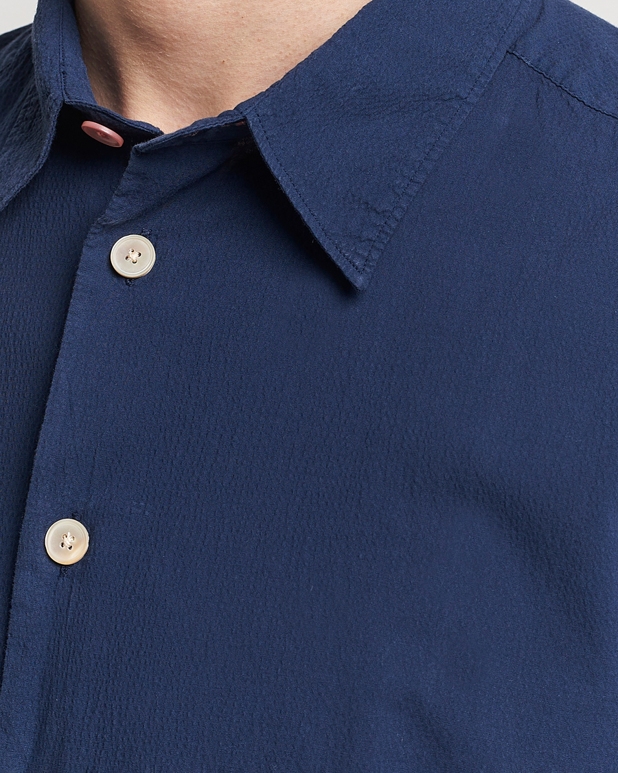 Herren | Hemden | PS Paul Smith | Regular Fit Seersucker Shirt Navy