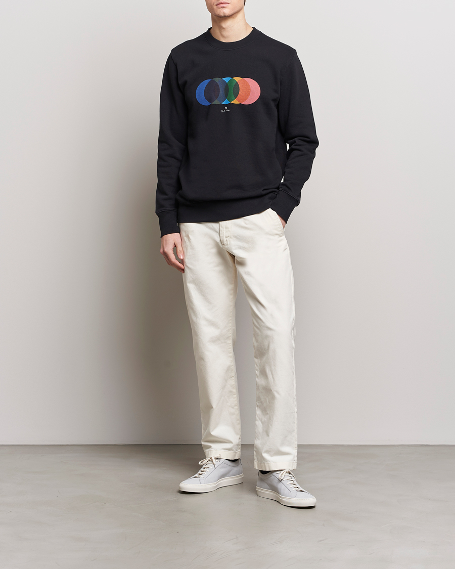 Herren | Pullover | PS Paul Smith | Circles Crew Neck Sweatshirt Black