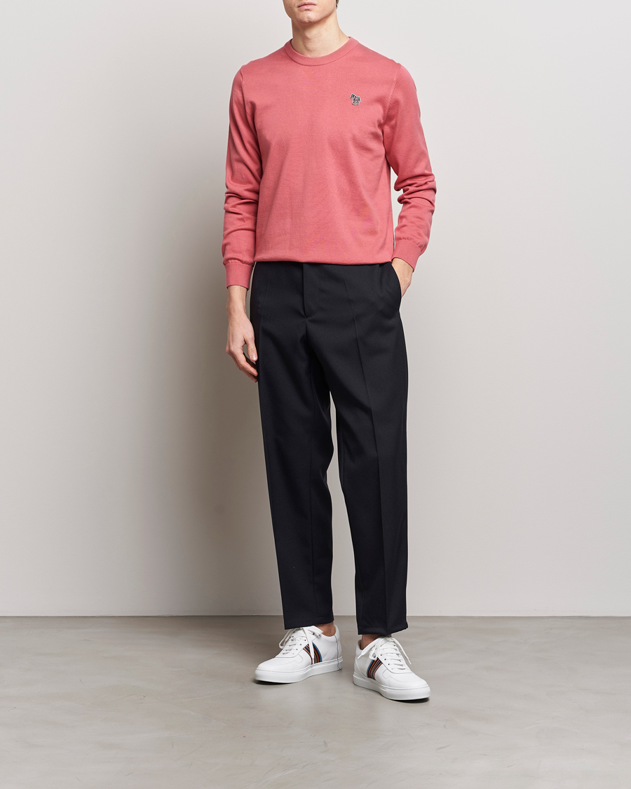Herren | Pullover | PS Paul Smith | Zebra Cotton Knitted Sweater Faded Pink