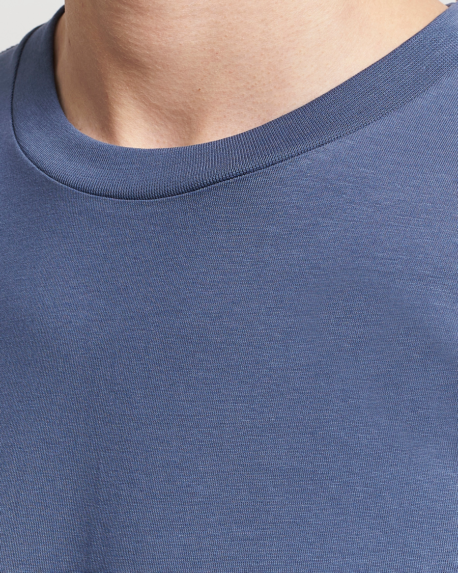 Herren | T-Shirts | Bread & Boxers | Crew Neck Regular T-Shirt Denim Blue