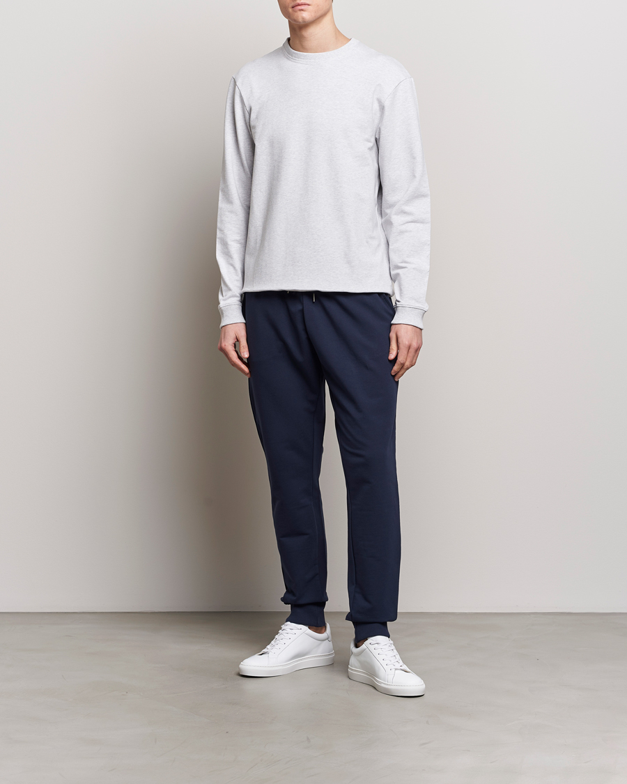 Herren | Pullover | Bread & Boxers | Loungewear Crew Neck Sweatshirt Light Grey Melange