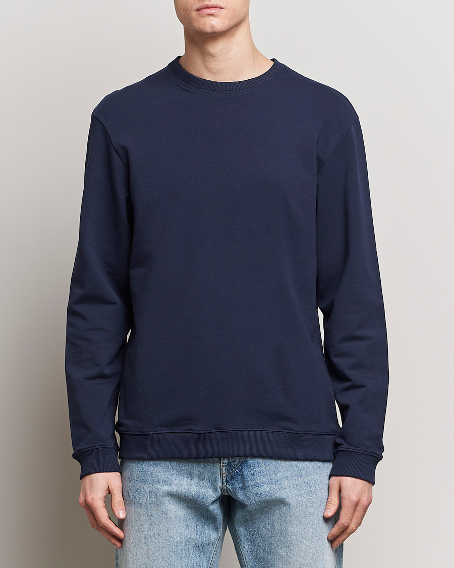 Herren | Sweatshirts | Bread & Boxers | Loungewear Crew Neck Sweatshirt Navy Blue