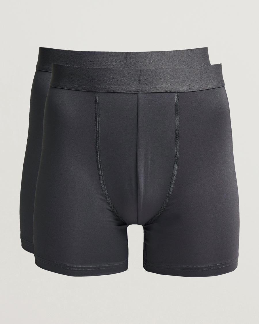 Herren | Unterwäsche | Bread & Boxers | 2-Pack Active Boxer Brief Iron Grey