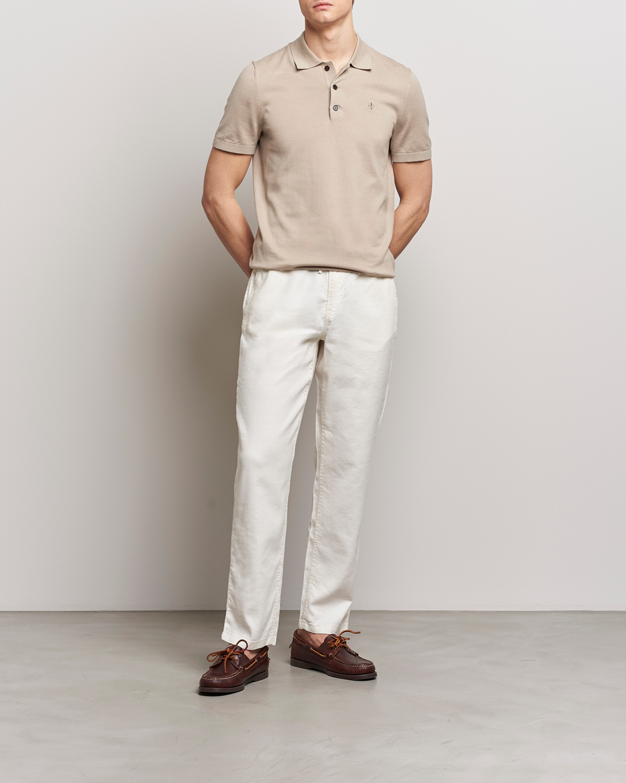 Herren | Hosen | Morris | Fenix Linen Slacks Off White