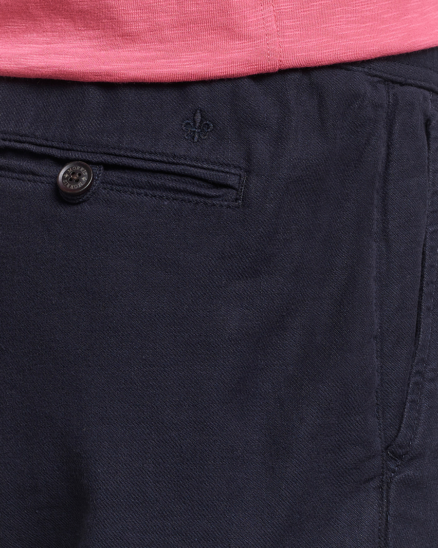 Herren | Hosen | Morris | Fenix Linen Slacks Blue
