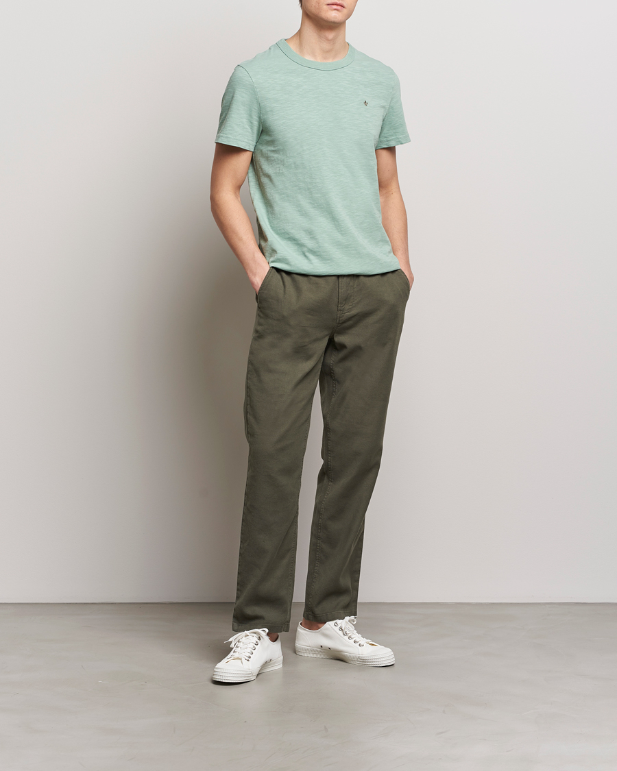 Herren | Hosen | Morris | Fenix Linen Slacks Olive