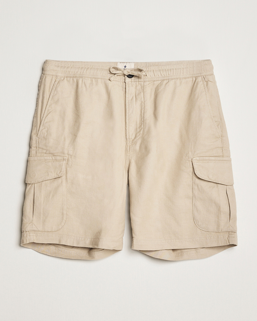 Herren | Shorts | Morris | Cargo Linen Shorts Khaki