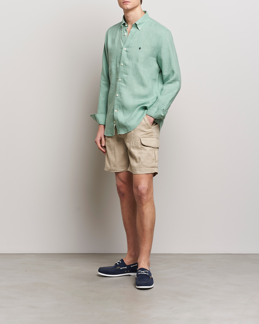 Herren | Shorts | Morris | Cargo Linen Shorts Khaki