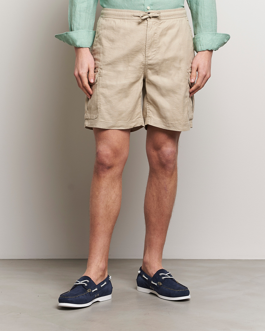 Herren | Kleidung | Morris | Cargo Linen Shorts Khaki