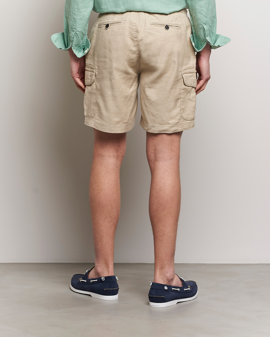 Herren | Shorts | Morris | Cargo Linen Shorts Khaki