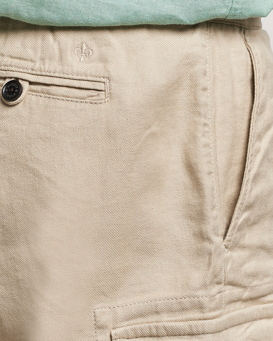 Herren | Shorts | Morris | Cargo Linen Shorts Khaki