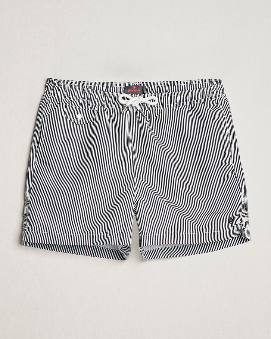 Herren | Badehosen | Morris | Stripe Bathing Trunks Blue