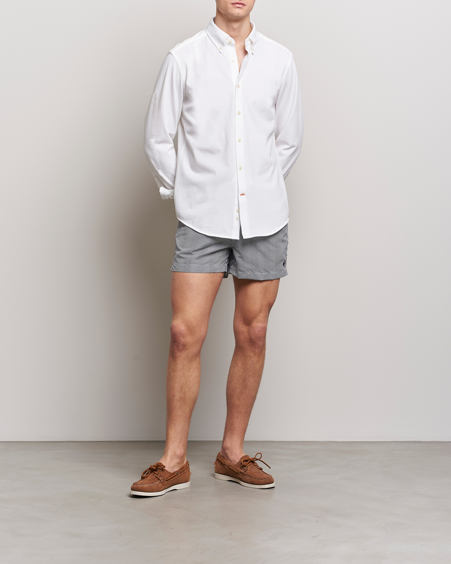 Herren | Badehosen | Morris | Stripe Bathing Trunks Blue