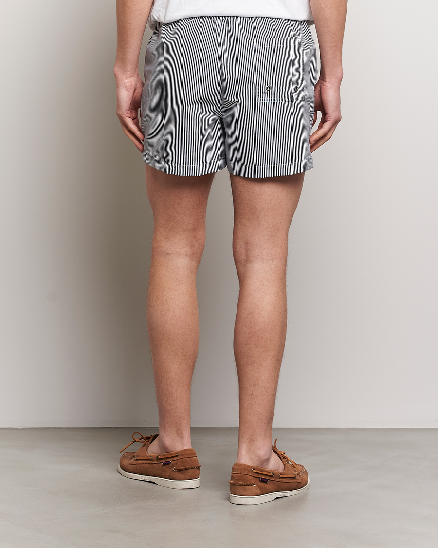 Herren | Badehosen | Morris | Stripe Bathing Trunks Blue