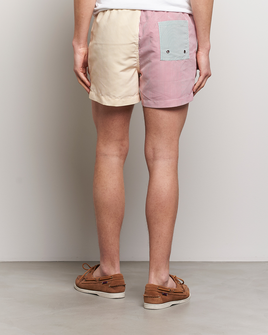 Herren | Badehosen | Morris | Mixed Stripe Bathing Trunks Off White