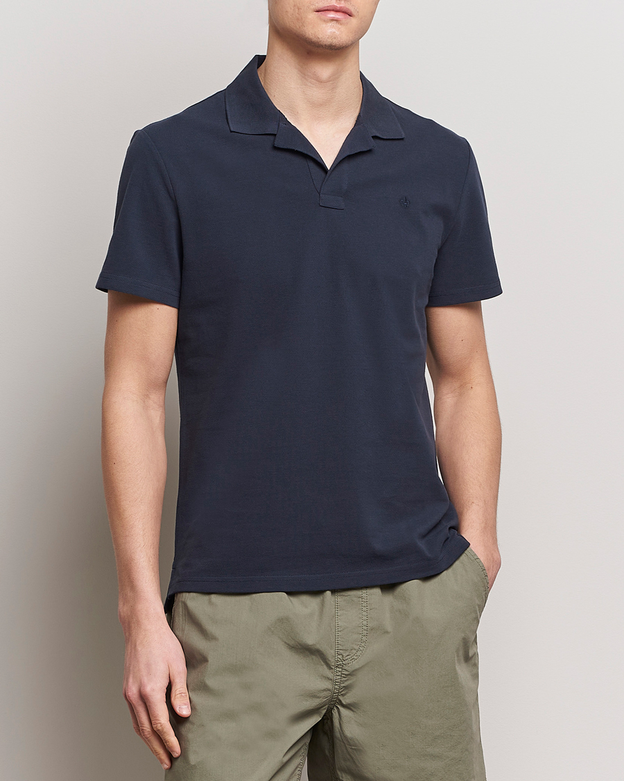 Herren | Poloshirts | Morris | Dylan Pique Shirt Old Blue