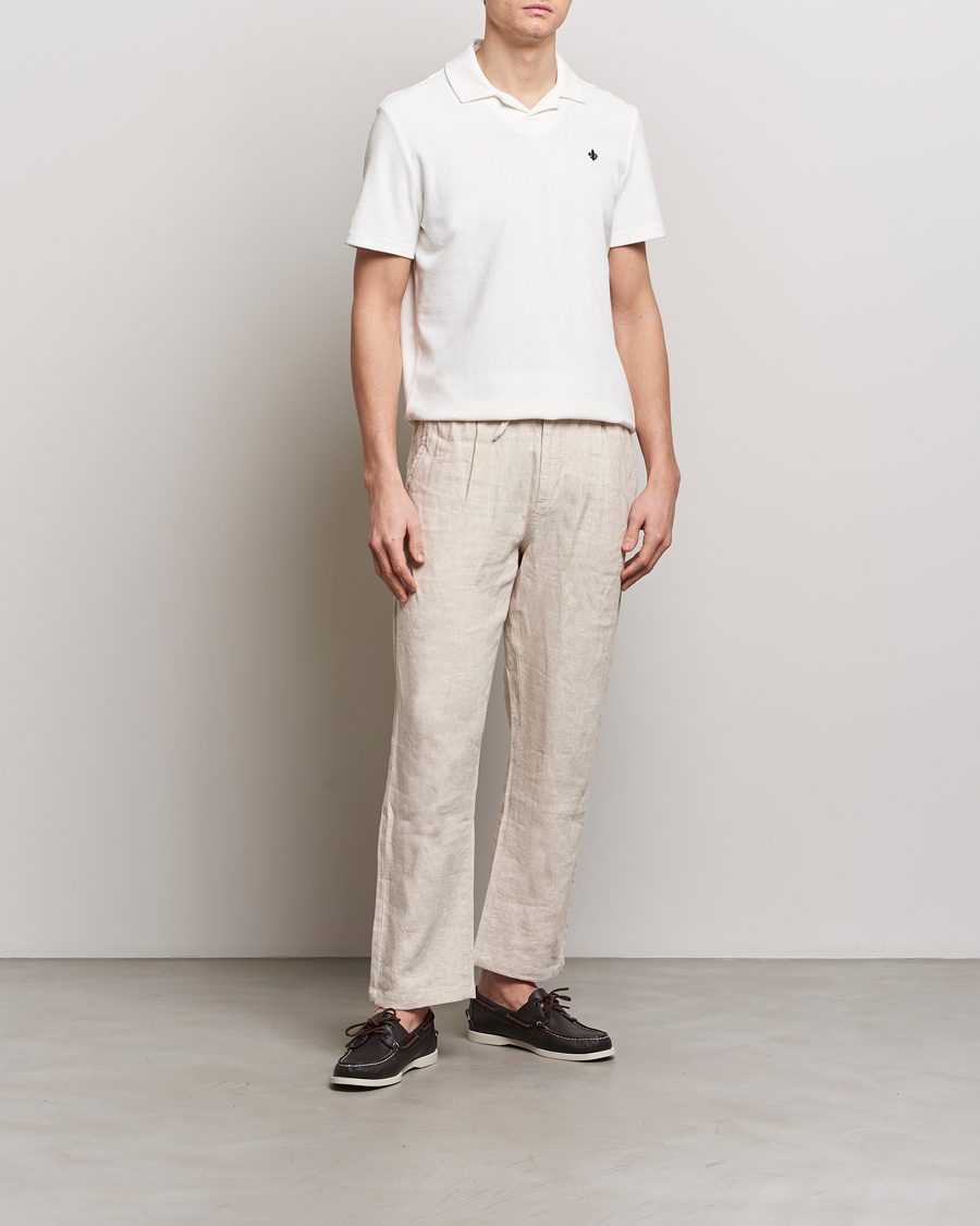 Herren | Poloshirts | Morris | Delon Terry Jersey Polo Off White