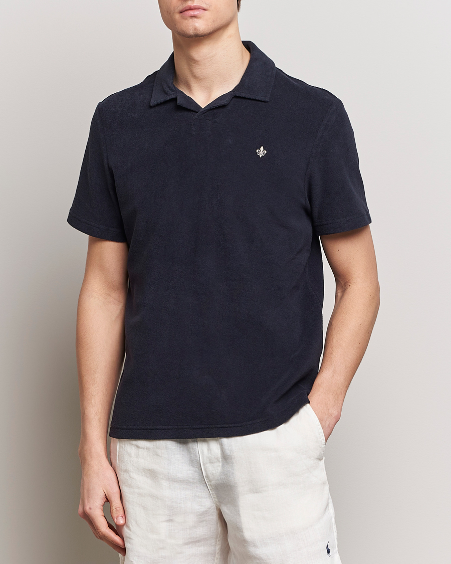 Herren | Poloshirts | Morris | Delon Terry Jersey Polo Old Blue