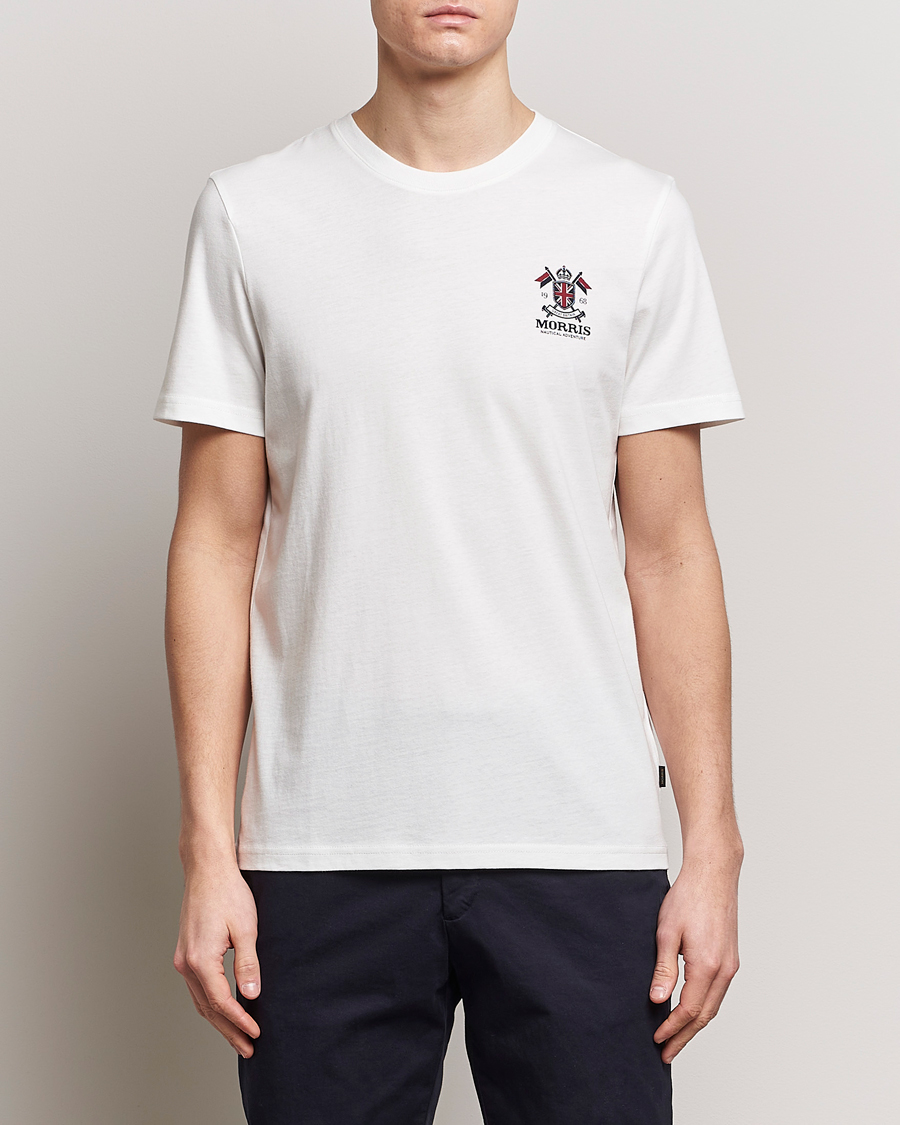 Herren | Kategorie | Morris | Crew Neck Cotton T-Shirt Off White