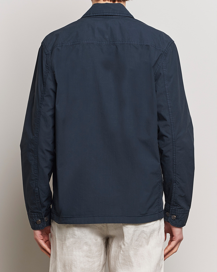 Herren | Jacken | Morris | Harrison Cotton Shirt Jacket Old Blue