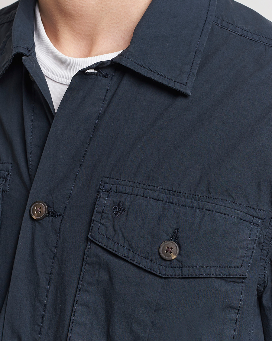 Herren | Jacken | Morris | Harrison Cotton Shirt Jacket Old Blue