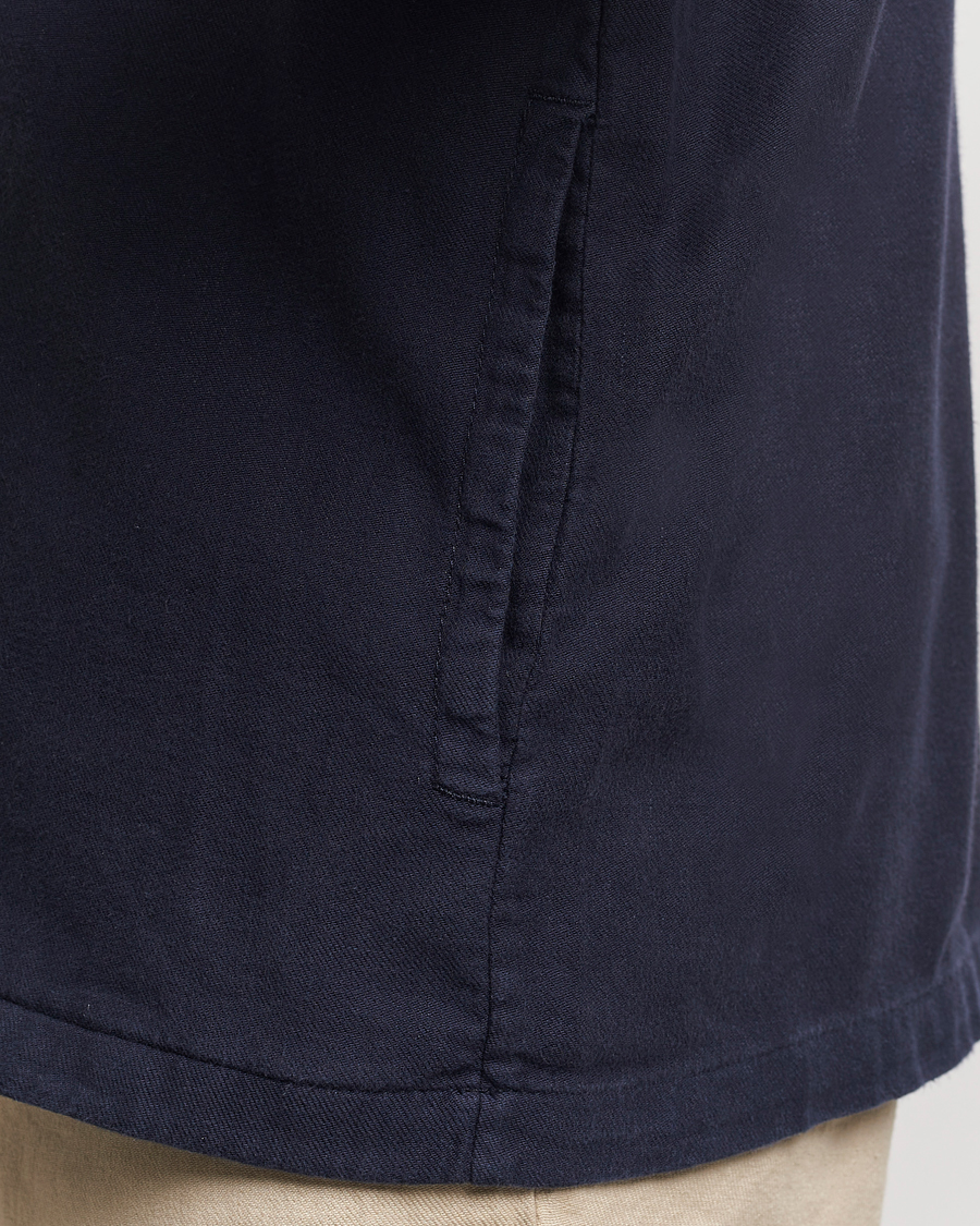 Herren | Hemden | Morris | Linen Shirt Jacket Navy