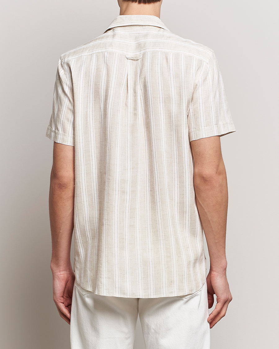 Herren | Hemden | Morris | Printed Short Sleeve Shirt Off White
