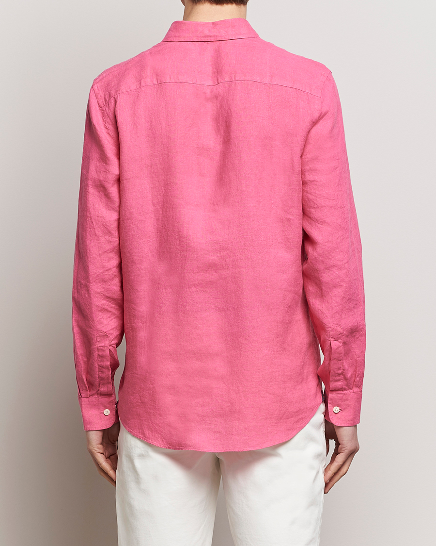 Herren | Hemden | Morris | Douglas Linen Button Down Shirt Cerise